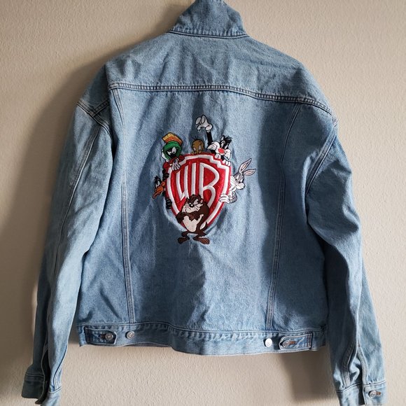 Vintage Warner Bros Looney Tunes Jean Jacket 2XL